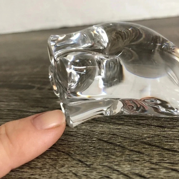 Vtg Hand Blown Art Glass  Polar Bear - Picture 11 of 12